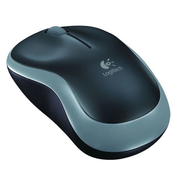 Logitech M185 USB dunkelgrau (kabellos)