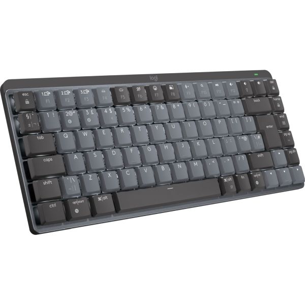 Logitech MX Mechanical Mini hellgrau-dunkelgrau, DE-Layout taktile Schalter Logi Bolt