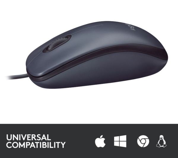 Logitech B100 Optical USB Mouse for Business schwarz