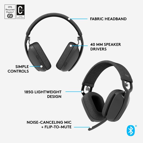 Logitech Headset Zone Vibe 100 schwarz