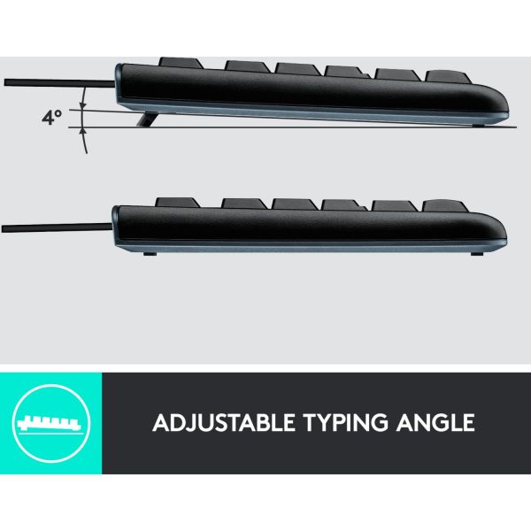 Logitech Desktop MK120 schwarz, Desktop-Set, DE-Layout